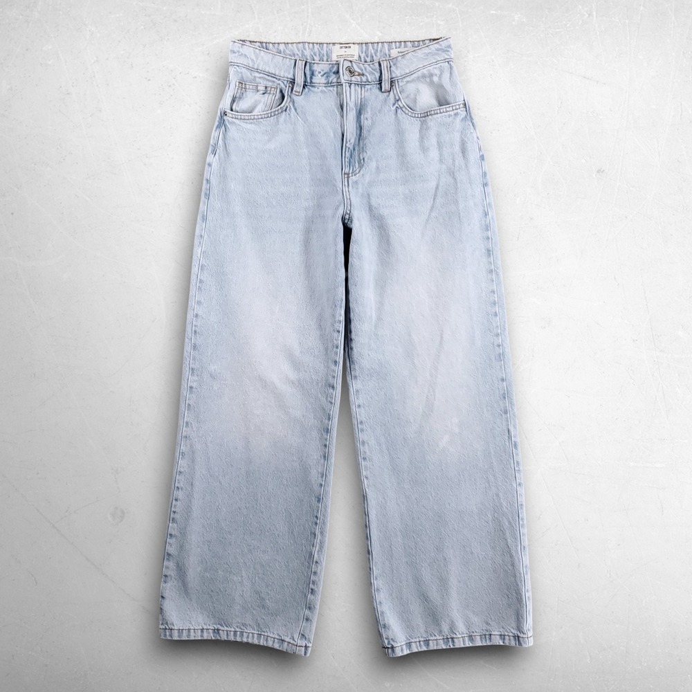 Cotton On Relaxed Wide Leg Jean Women 28 Blue Skater Grunge Y2K Boho Streetwear